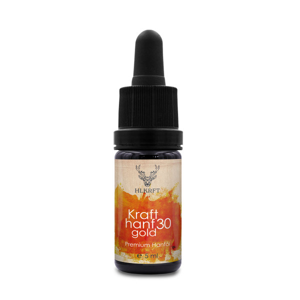 Krafthanf 30 Gold - Premium CBD Vollspektrum Hanf-Extrakt 5ml