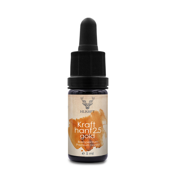 Krafthanf Gold 2,5 Mangotraum - Premium CBD Breitspektrum Hanf-Extrakt 5ml